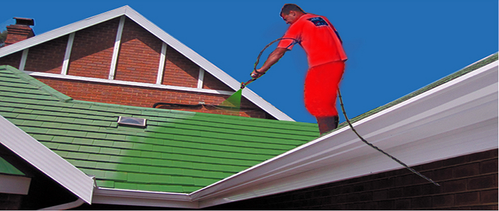 Seamless Gutters and Roof Spray