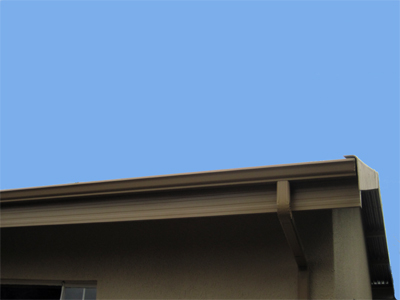 Completed Fascia and Gutter in Kalahari Sand colour. Completed Fascia and Gutter in Kalahari Sand colour.