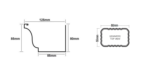 125 mm Gutter specifications 125 mm Gutter specifications