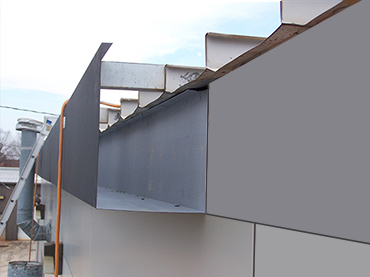 Industrial Box Gutter. Industrial Box Gutter.